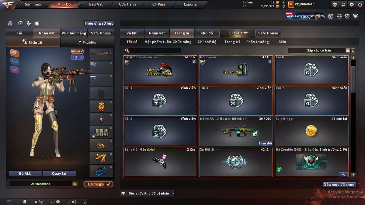 shop acc cf uy tin gia re